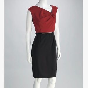 Dark Rust and Rosette Belted Drexx